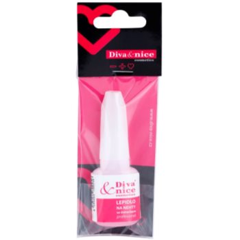 Diva & Nice Cosmetics Accessories Nails adeziv pentru unghii cu pensula - imagine 3